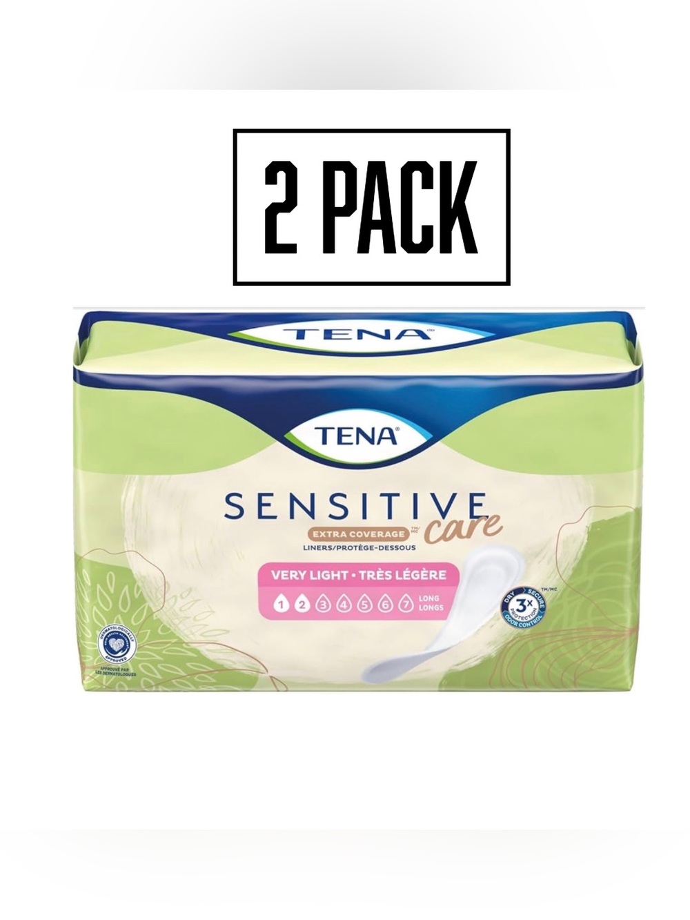 TENA Sensitive Care Liners - Very Light (2 Pack)